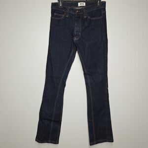 Mintcrew Dark Wash Jeans Flare Leg Mens Size 30 Button Fly EUC
